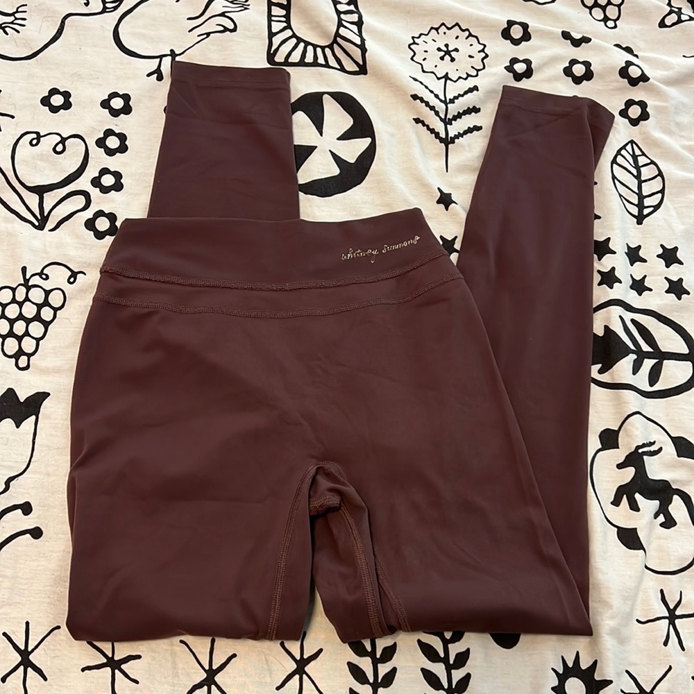 Gymshark Whitney Simmons cherry chocolate brown leggings